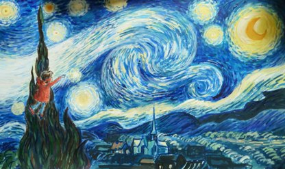 Katie and The Starry Night
